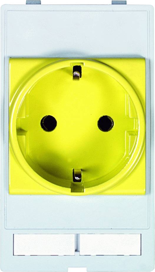Murrelektronik Steckdoseneinsatz Deutschland 250VAC/16A gelb Modlink MSDD Inhalt: 1St.