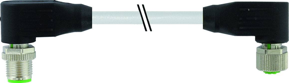 Murrelektronik 7000-48021-2920500 Sensor-/Aktor-Steckverbinder, konfektioniert Stecker, gewinkelt, Buchse, gewinkelt 5.00m