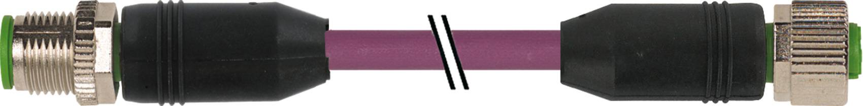 Murrelektronik 7000-40531-8030020 Sensor-/Aktor-Steckverbinder, konfektioniert M12 x 1 Stecker, gerade, Buchse, gerade 0.20m