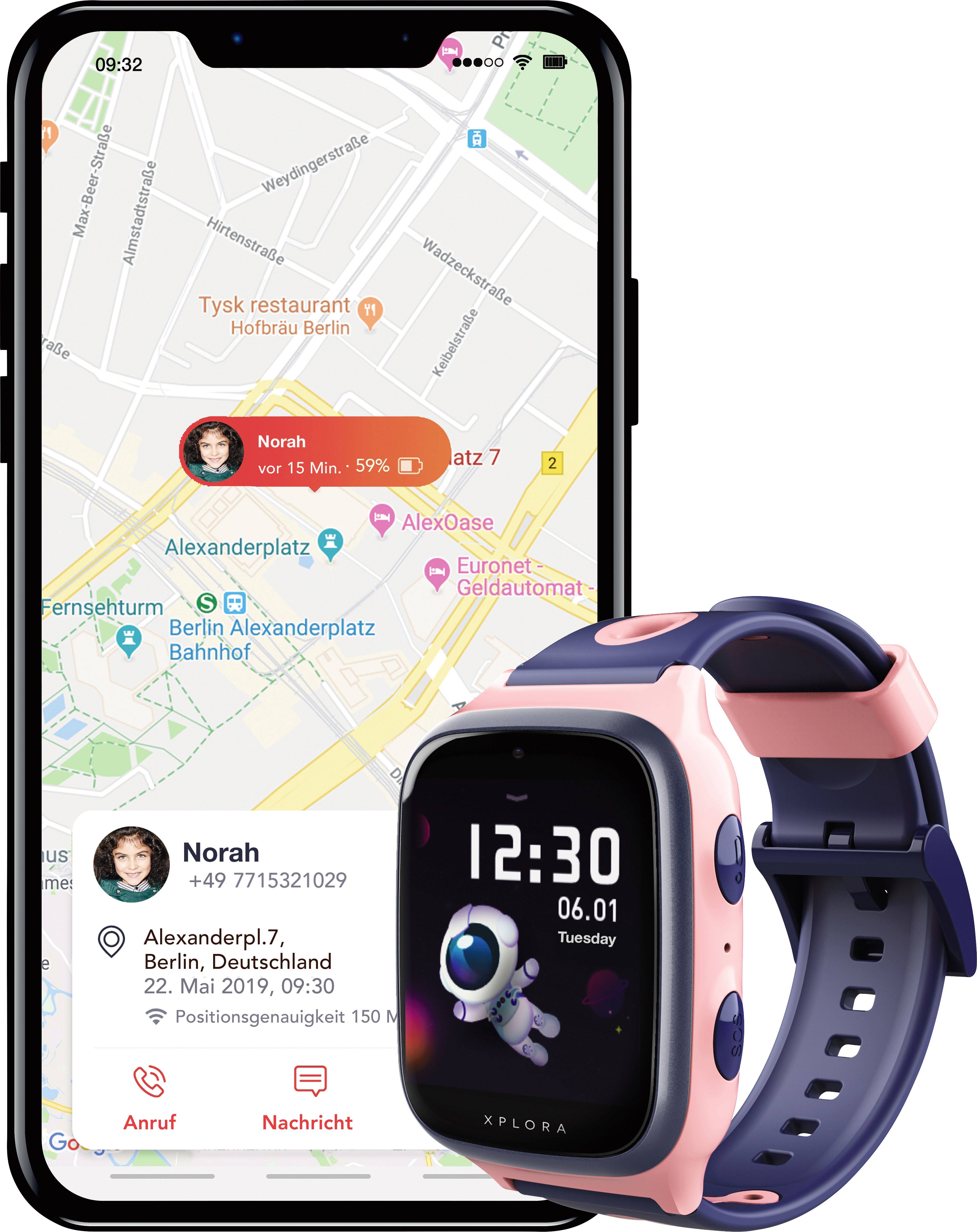 Xplora X4 Kids Kinder-Smartwatch Rosa