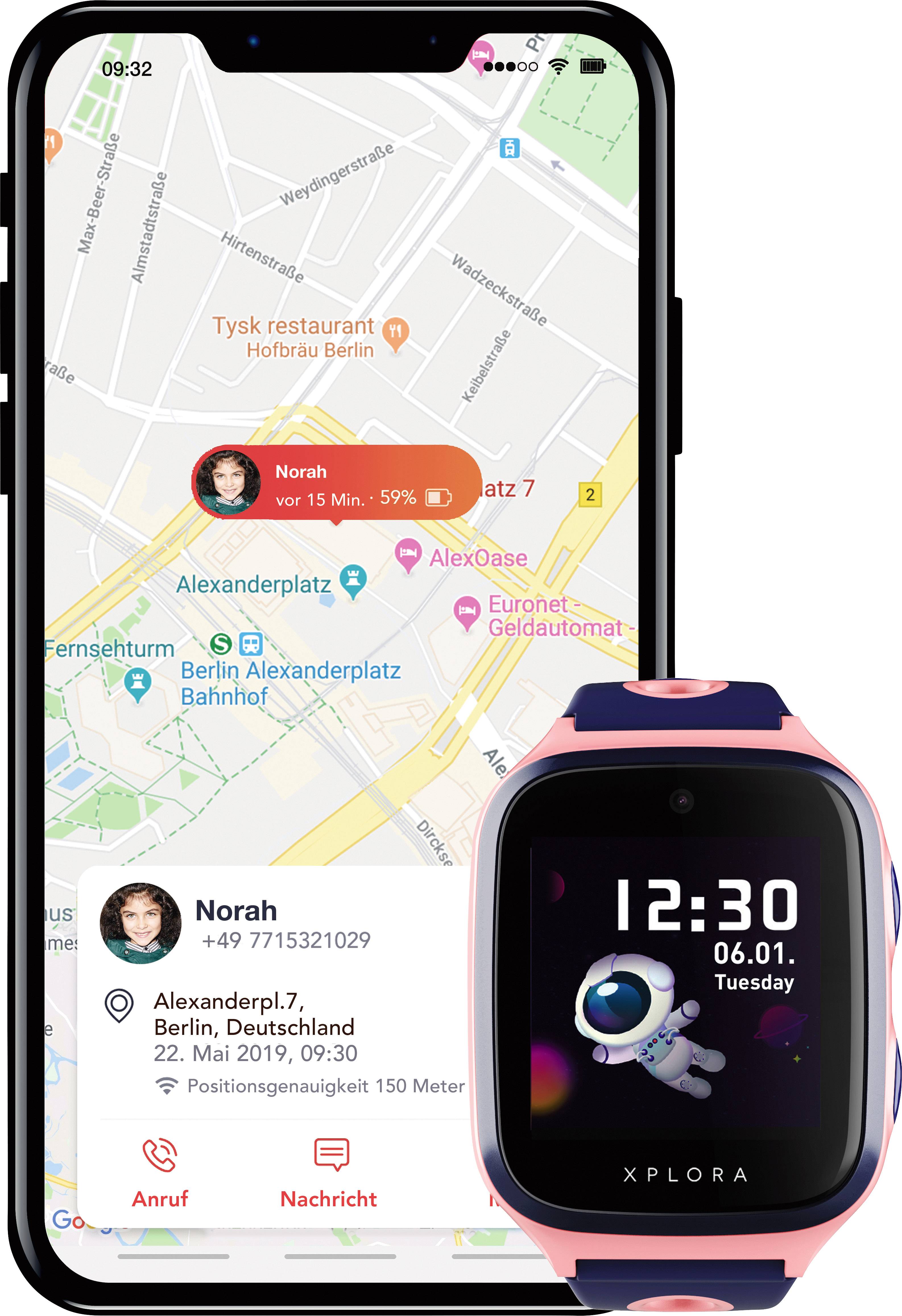 Xplora X4 Kids Kinder-Smartwatch Rosa