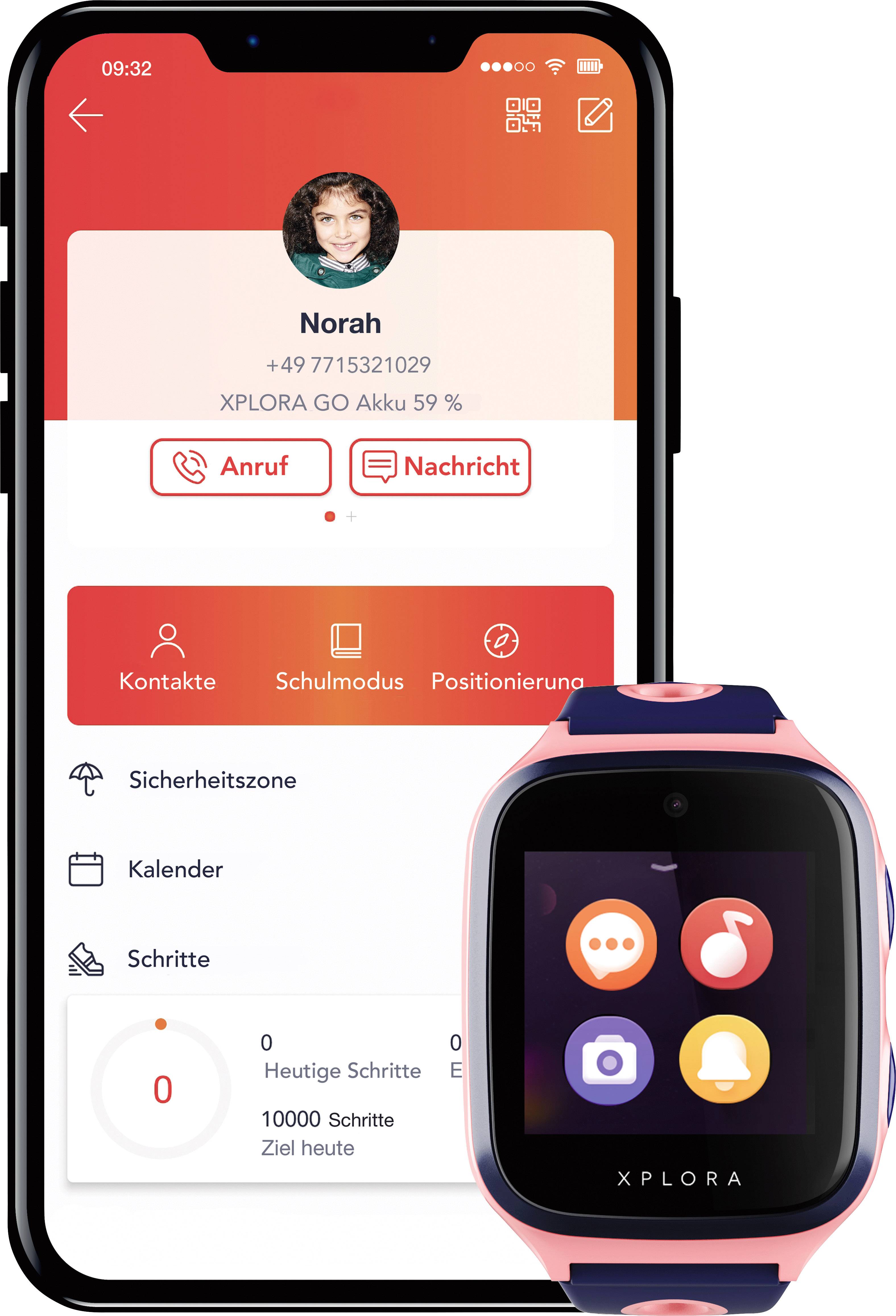 Xplora X4 Kids Kinder-Smartwatch Rosa