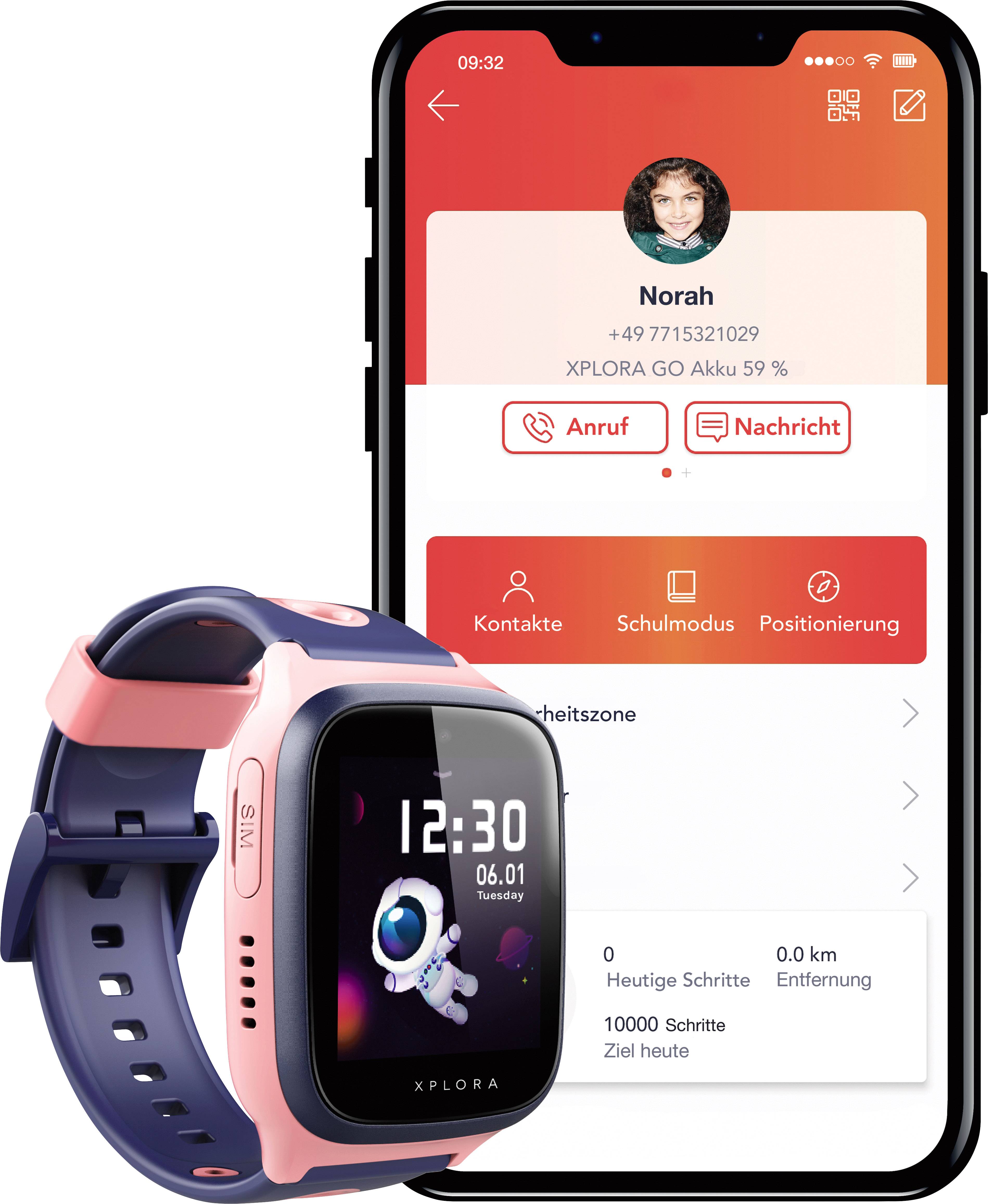 Xplora X4 Kids Kinder-Smartwatch Rosa