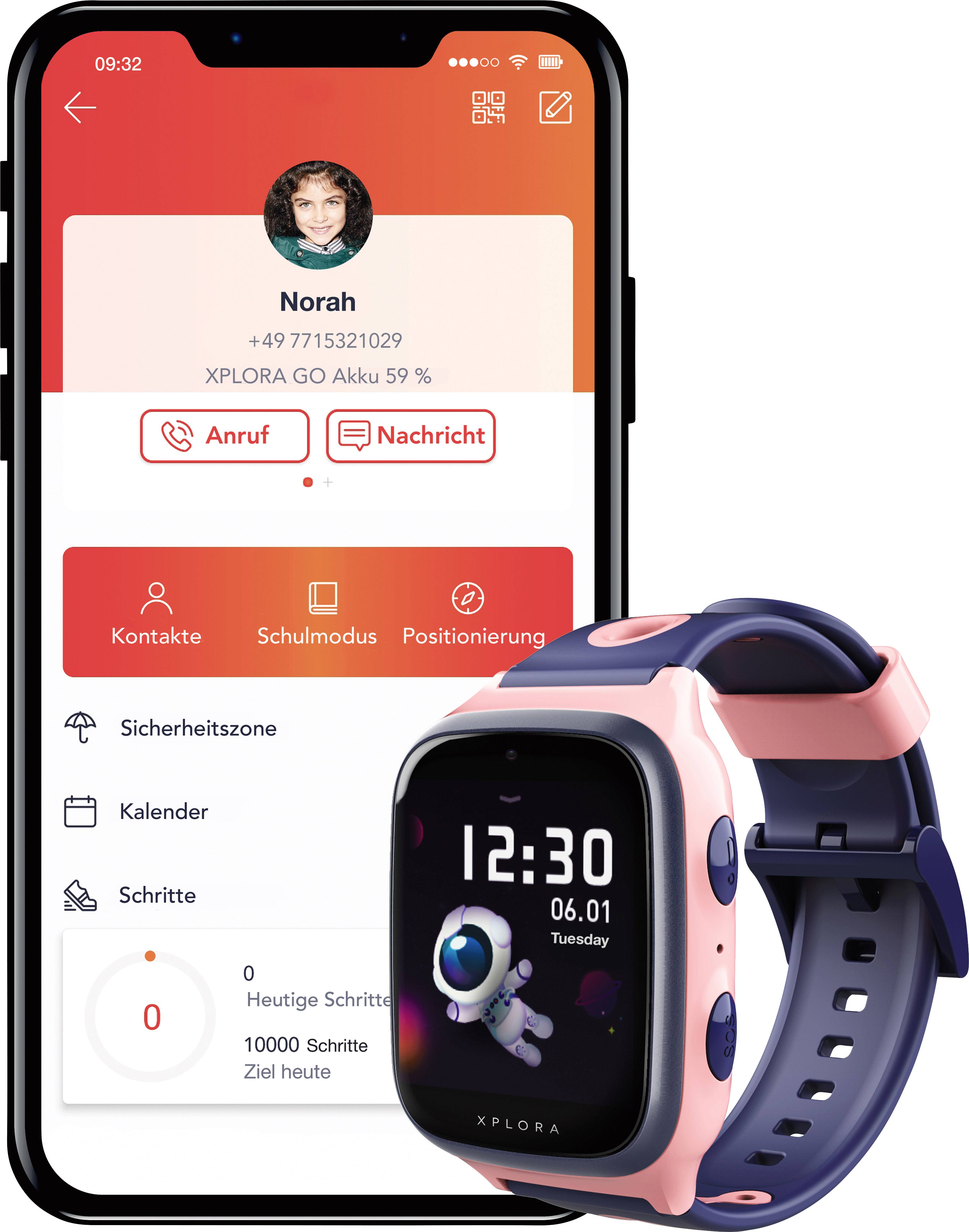 Xplora X4 Kids Kinder-Smartwatch Rosa