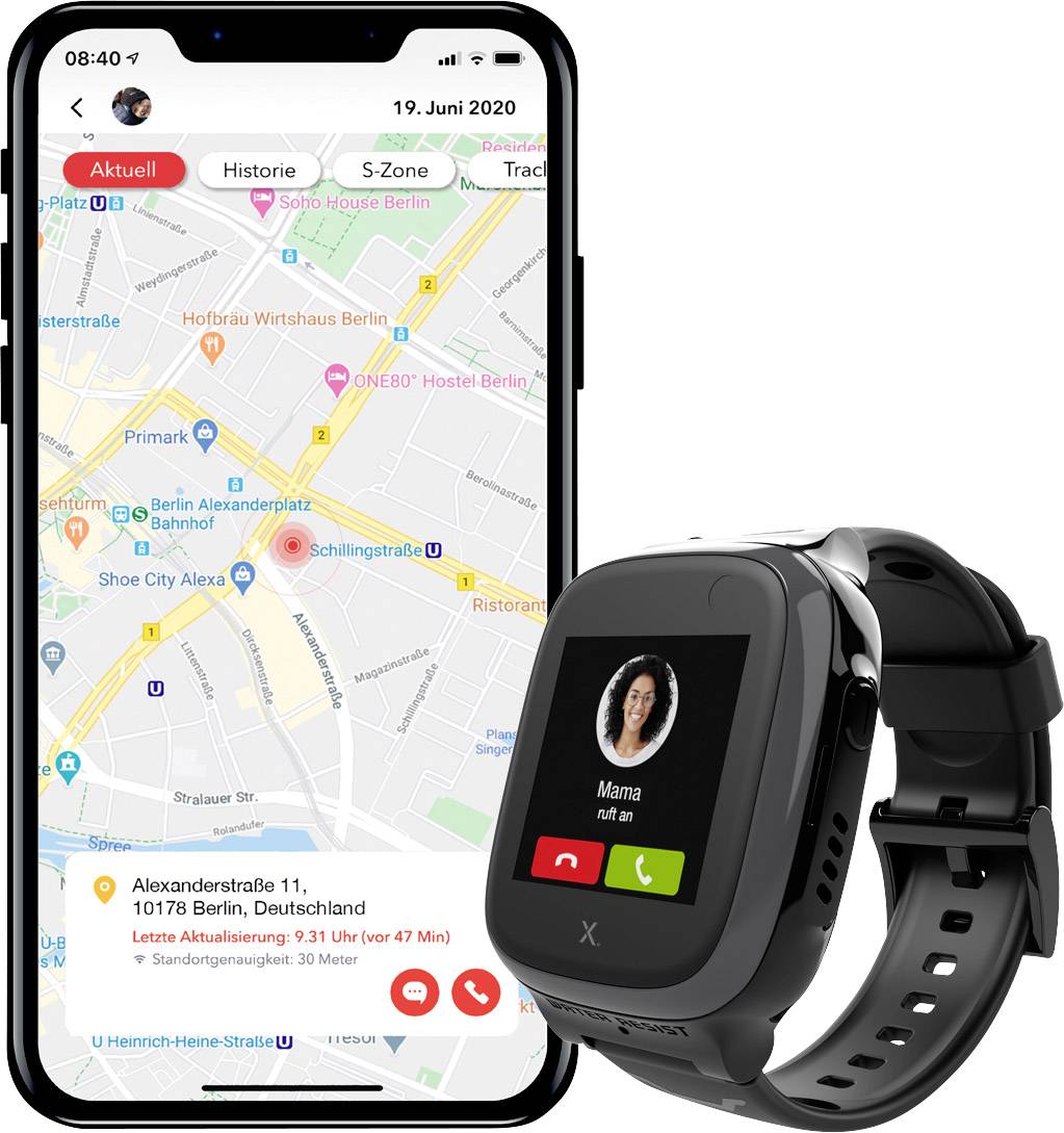 Xplora X5 Play Kids Kinder-Smartwatch 48.5 x 45mm Grau