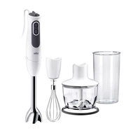 Braun MultiQuick 3 Vario Stabmixer 750 W mit Messbecher, mit Zerkleinereraufsatz, Schneebesenaufsatz Weiß, Anthrazit Braun MultiQuick 3 Vario Stabmixer 750 W mit Messbecher, mit Zerkleinereraufsatz, Schneebesenaufsatz Weiß, Anthrazit