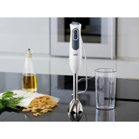 Braun MultiQuick 3 Vario Stabmixer 750 W mit Messbecher, mit Zerkleinereraufsatz, Schneebesenaufsatz Weiß, Anthrazit Braun MultiQuick 3 Vario Stabmixer 750 W mit Messbecher, mit Zerkleinereraufsatz, Schneebesenaufsatz Weiß, Anthrazit