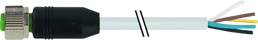 Elektrischer Stecker, teilweise demontiert, zeigt innenliegende bunte Drähte für Verbindung; schwarz und metallfarbener Anschluss.