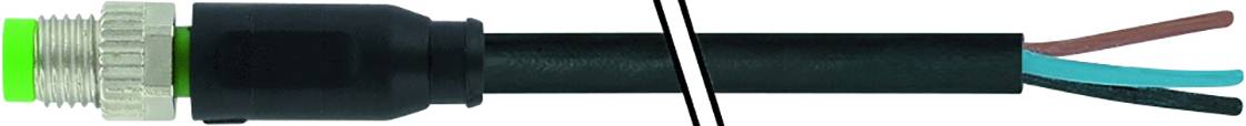 Murrelektronik 7000-08001-6300200 Sensor-/Aktor-Steckverbinder, unkonfektioniert M8 x 1 Stecker, gerade 2.00m Polzahl Sensoren