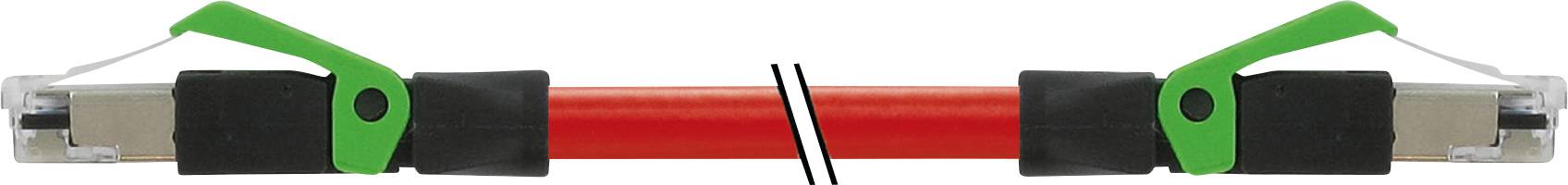 Ein rotes Spielzeug mit grünen Griffen und schwarzen Schaumstoffteilen.