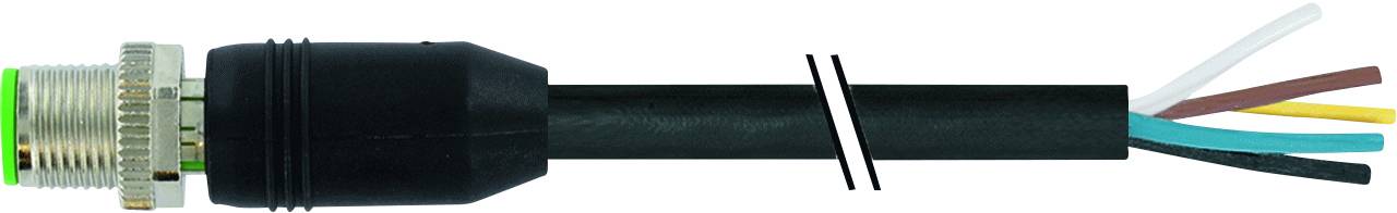 Murrelektronik 7000-17001-7220500 Sensor-/Aktor-Steckverbinder, unkonfektioniert Stecker, gerade 5.00m Polzahl Sensoren: 8 1St.