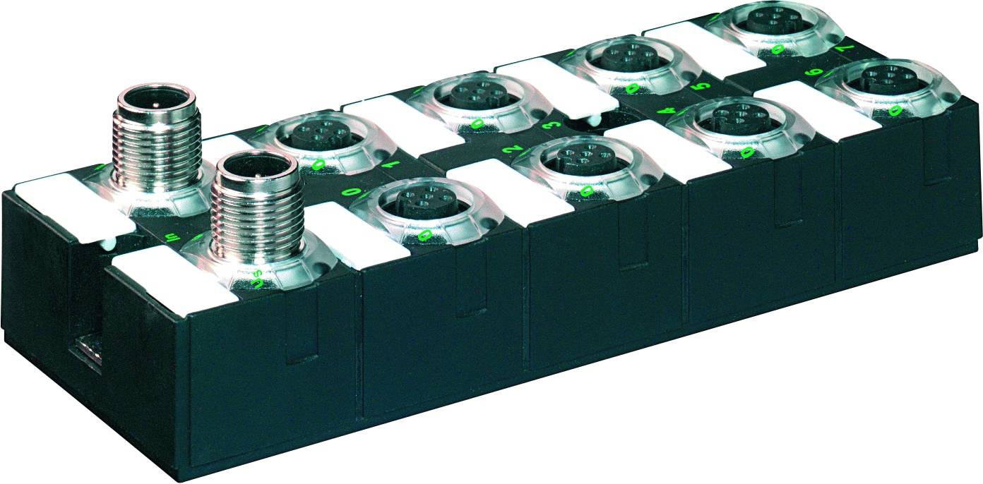 Murrelektronik 56600 Sensor/Aktorbox aktiv M12-Verteiler mit Kunststoffgewinde 1St.