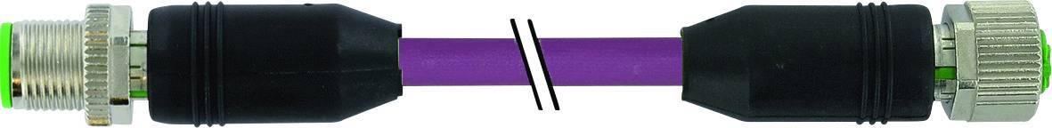 Murrelektronik 7000-44001-8400500 Sensor-/Aktor-Steckverbinder, konfektioniert M12 x 1 Stecker, gerade, Buchse, gerade 5.00m