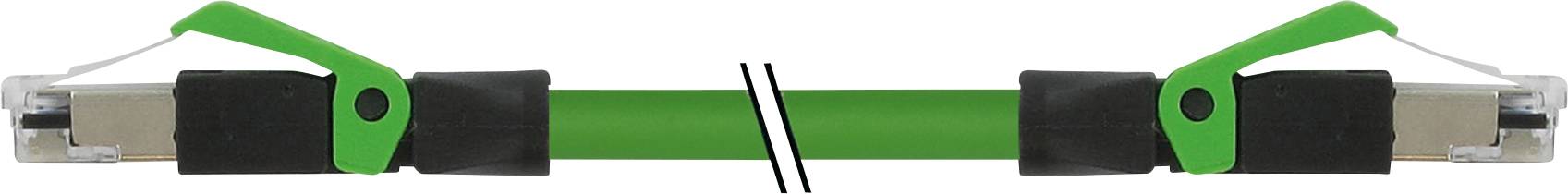 Grüner Sicherungsstift mit schwarzen Schaumgriffen und grünen Schlaufen an beiden Enden.