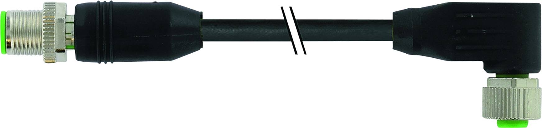 Murrelektronik 7000-53021-7050200 Sensor-/Aktor-Steckverbinder, konfektioniert M12 x 1 Stecker, gerade, Buchse, gewinkelt 2.00m