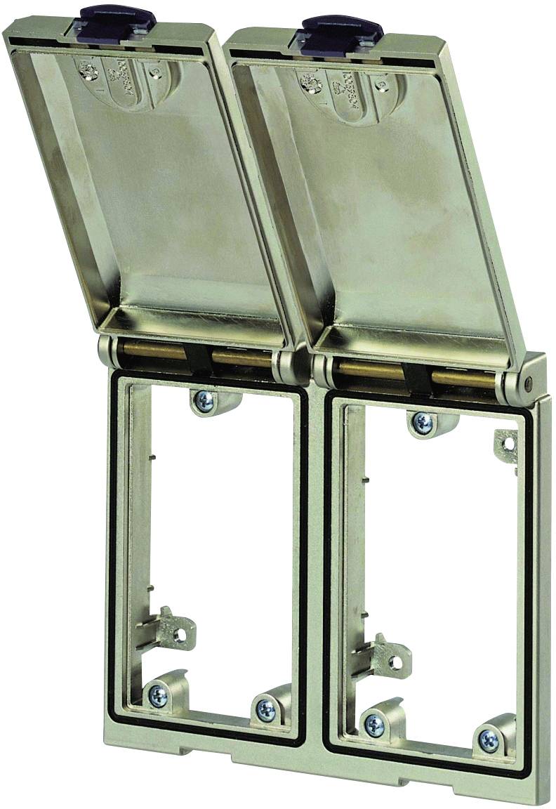 Murrelektronik Einbaurahmen 2-fach Metall matt vernickelt Modlink MSDD Inhalt: 1 St.