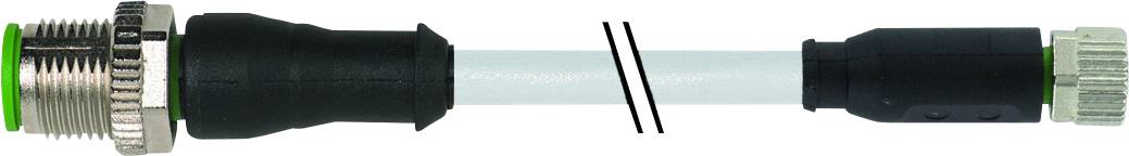 Murrelektronik 7999-40561-2330500 Sensor-/Aktor-Steckverbinder, konfektioniert M12 x 1 Stecker, gerade, Buchse, gerade 5.00m