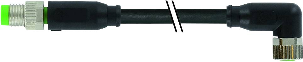 Murrelektronik 7000-88021-6100150 Sensor-/Aktor-Steckverbinder, konfektioniert M8 x 1 Stecker, gerade, Buchse, gewinkelt 1.50m