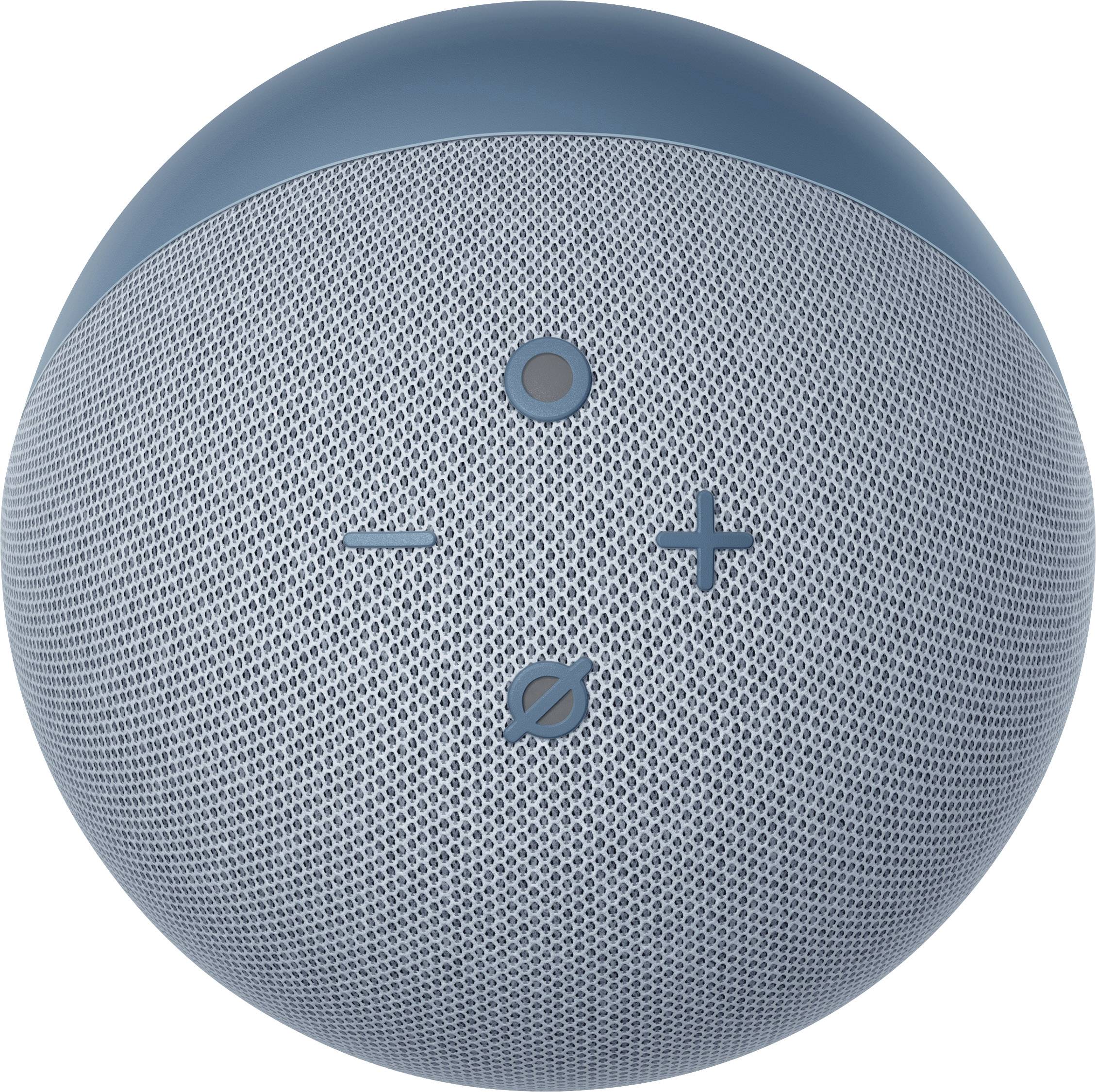 Amazon echo Echo Dot (4. Generation) mit Uhr Sprachassistent Blau-Grau