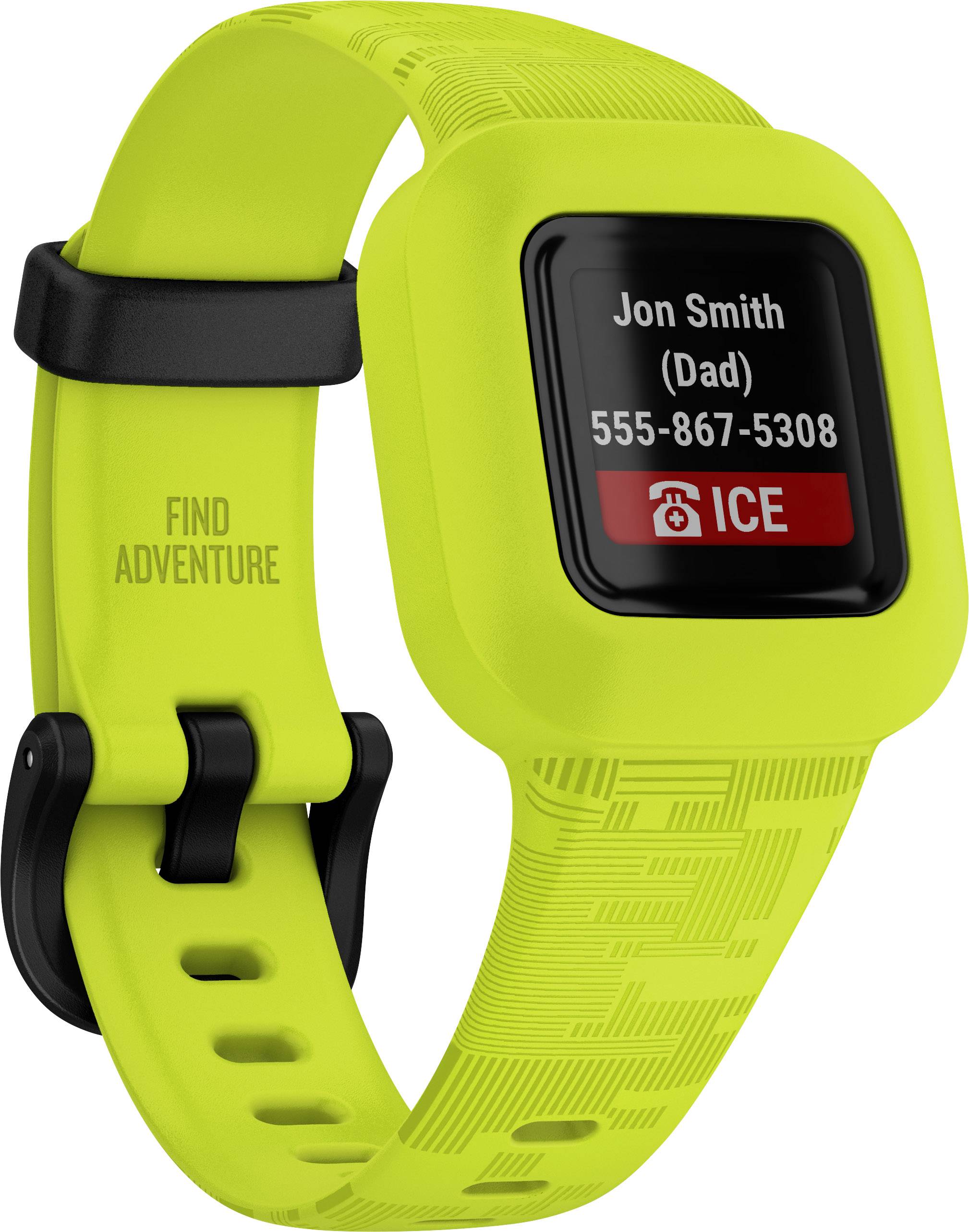 Garmin Vivofit Jr. 3 Kinderarmbanduhr Neongrün, Schwarz