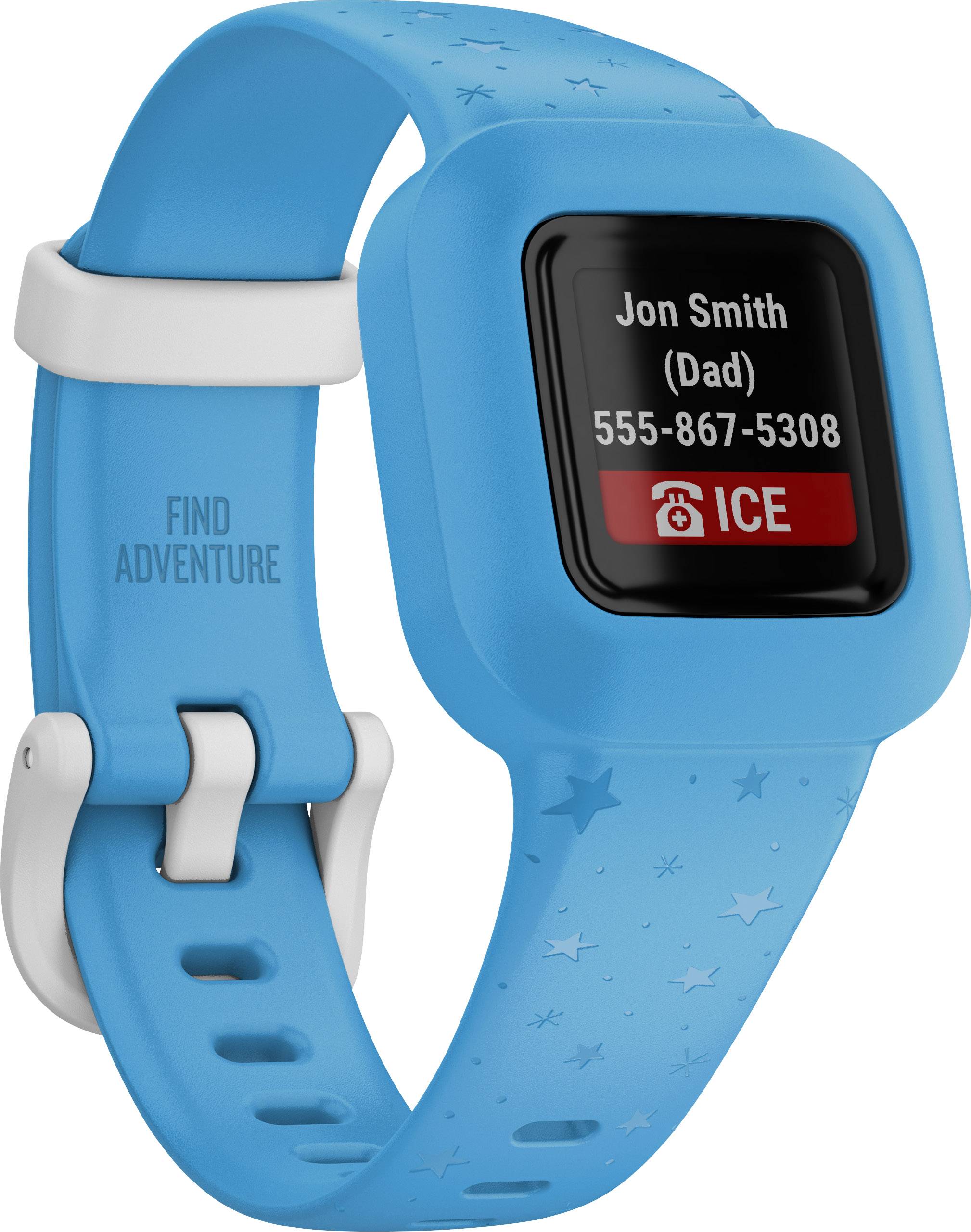 Garmin Vivofit Jr. 3 Kinderarmbanduhr Blau, Weiß