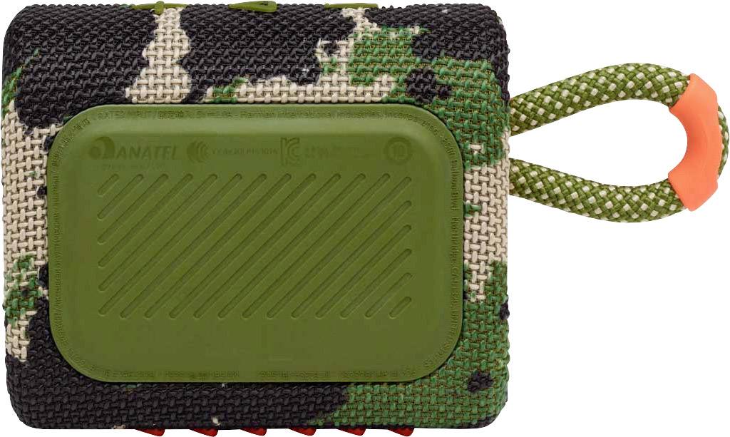 JBL Go 3 Bluetooth® Lautsprecher Wasserfest, staubfest Camouflage