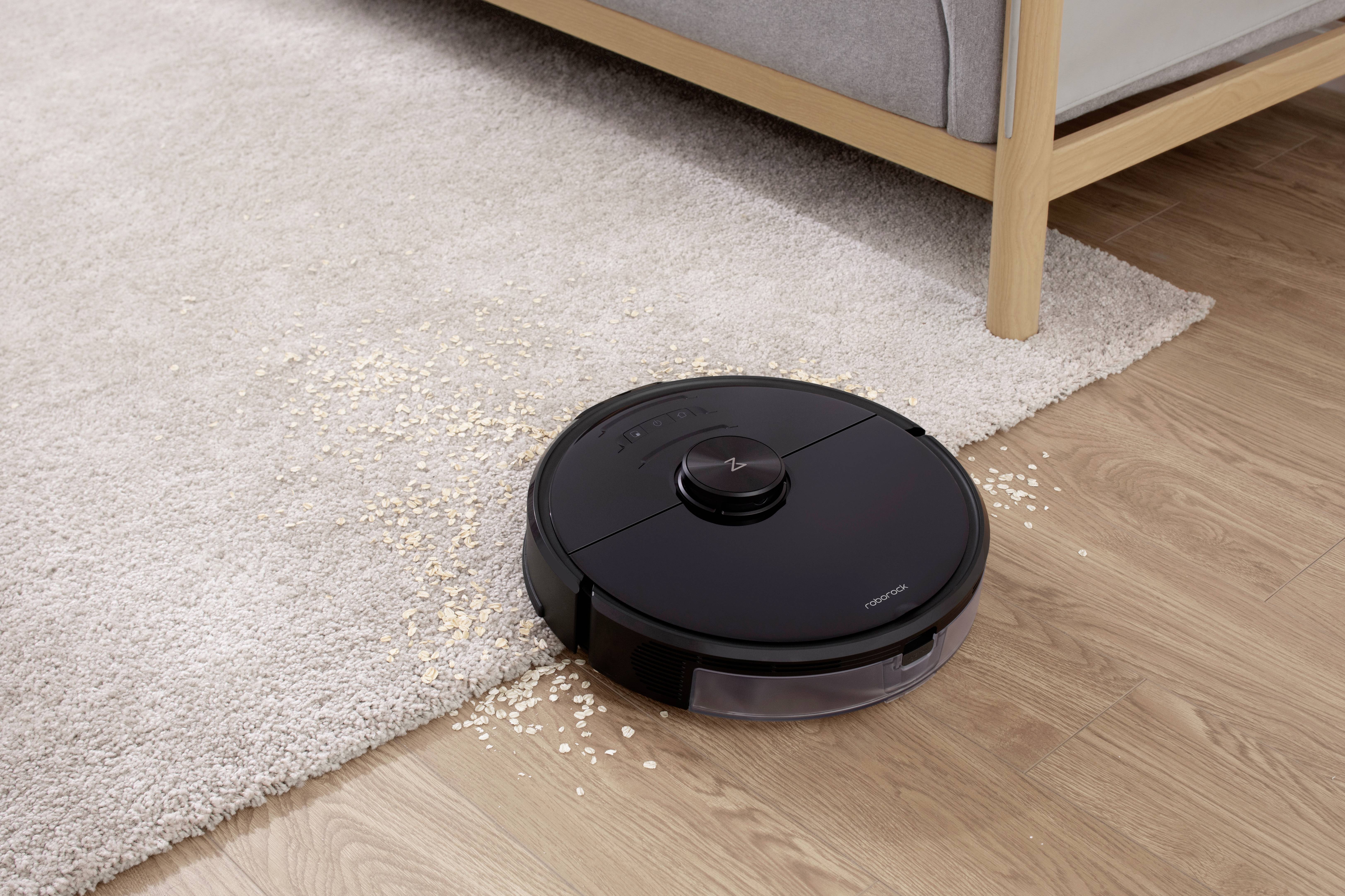 Roborock S6 MaxV Saugroboter Schwarz App gesteuert