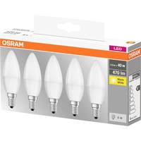 OSRAM 5er E14 LED 5 Watt Warmweiß Kerzenform 5 Stück OSRAM 5er E14 LED 5 Watt Warmweiß Kerzenform 5 Stück