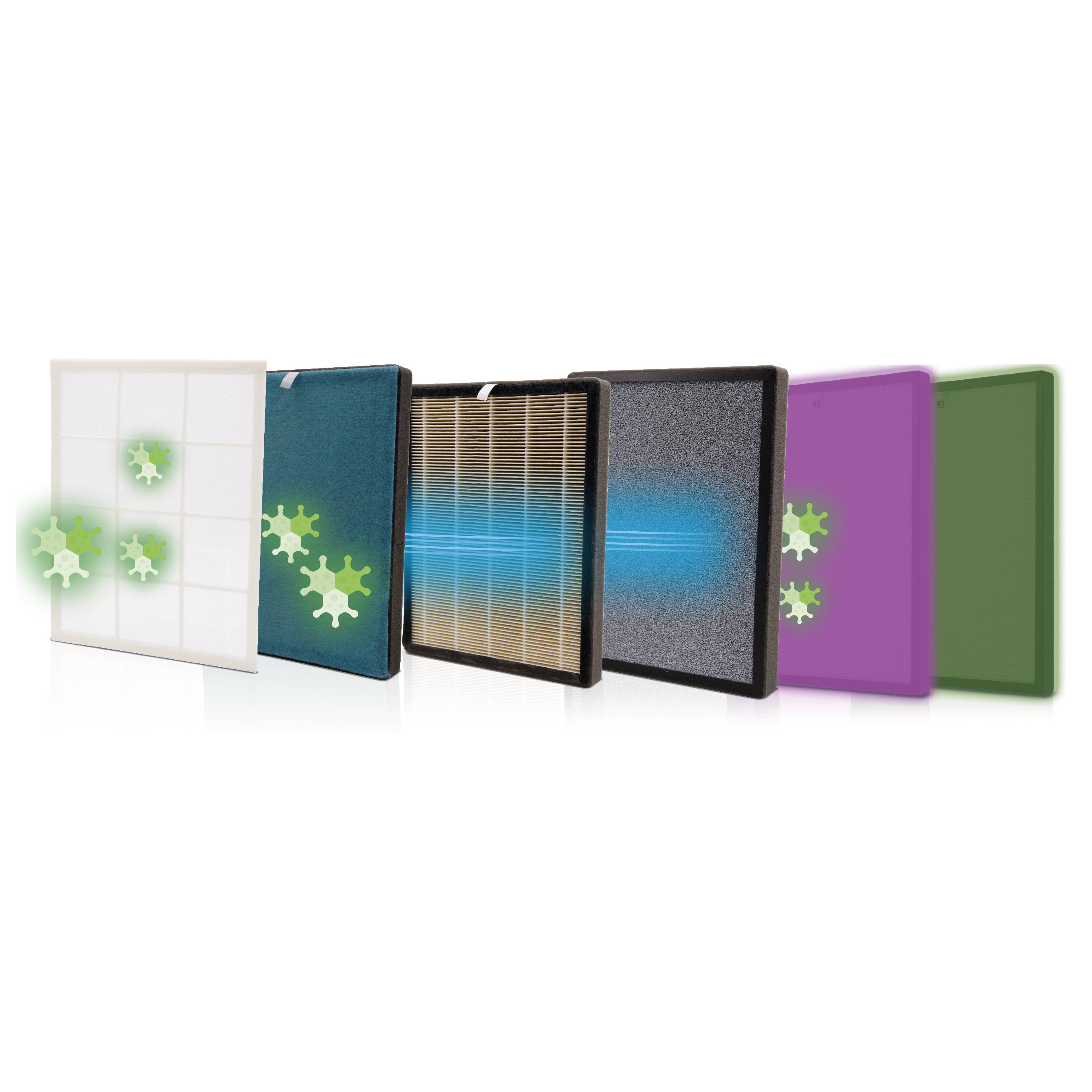 MediaShop M19972 AirPurifier Luftreiniger 30 m² Weiß