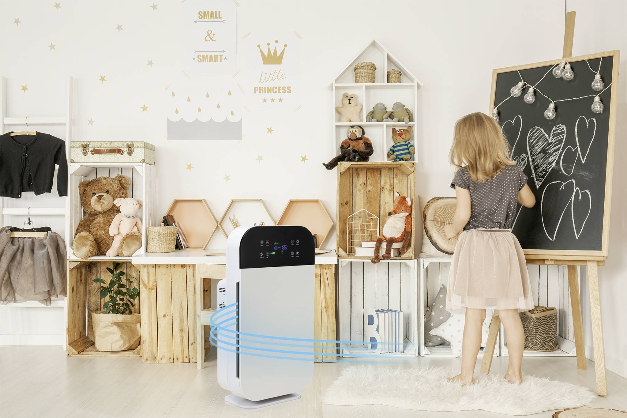 MediaShop M19974 AirPurifier Deluxe Luftreiniger 40m² Weiß