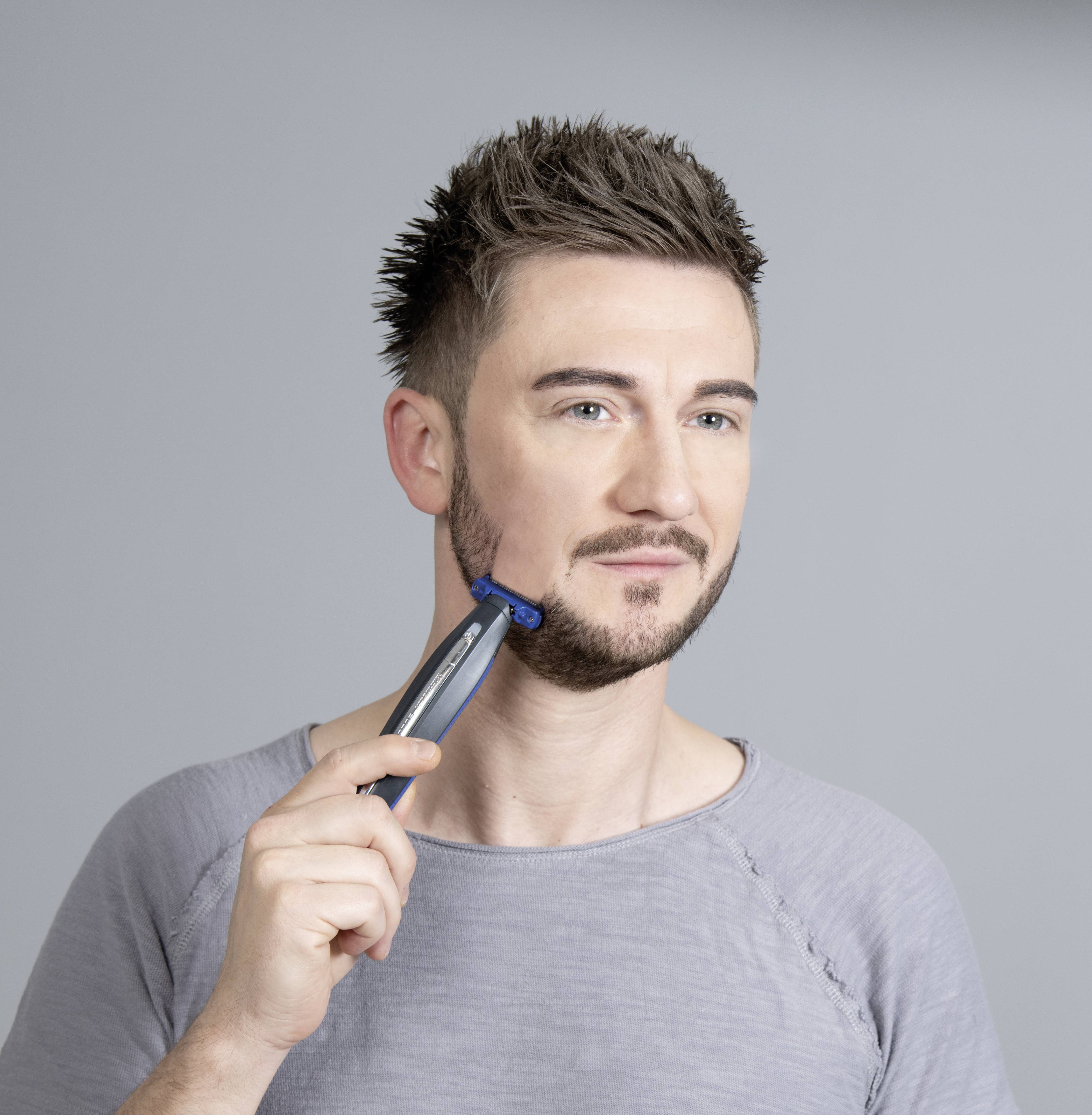 MediaShop MicroTouch Solo Bartschneider Schwarz, Blau