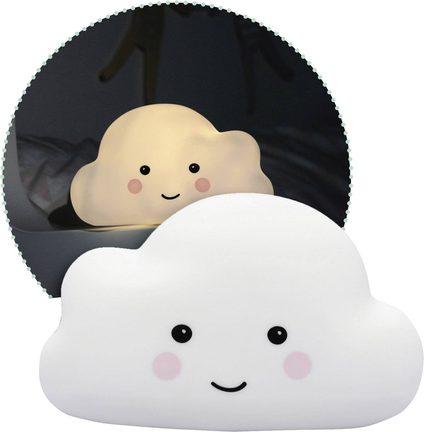 lumilu Sweet Dreams - cloud 52250 Nachtlicht Wolke Warmweiß Weiß