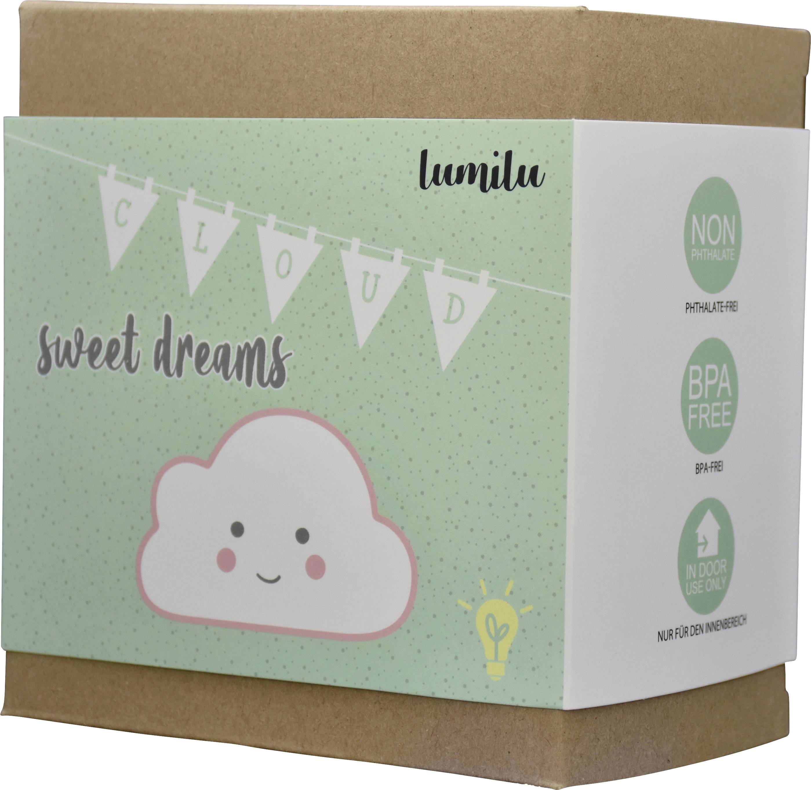 lumilu Sweet Dreams - cloud 52250 Nachtlicht Wolke Warmweiß Weiß