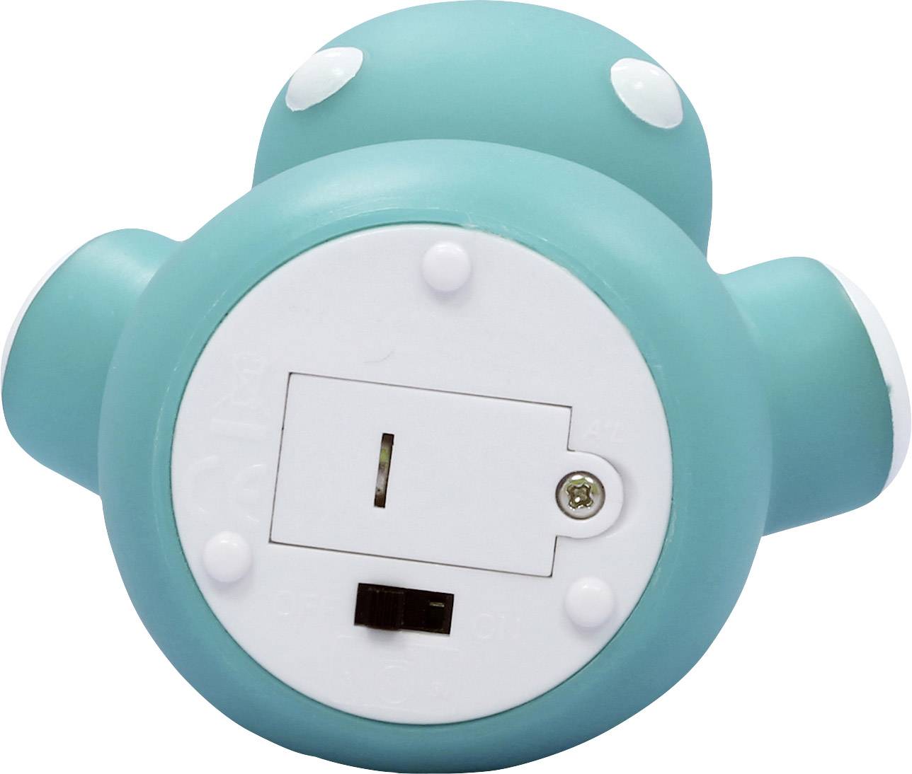 lumilu Mini Zoo - hippo 52353 Nachtlicht Nilpferd Warmweiß Petrolblau