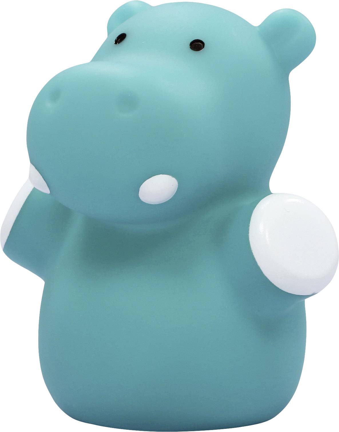 lumilu Mini Zoo - hippo 52353 Nachtlicht Nilpferd Warmweiß Petrolblau