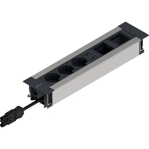 IB Connect 66203070/3 Tischsteckdose 1 Stück Grau Schutzkontakt IB Connect 66203070/3 Tischsteckdose 1 Stück Grau Schutzkontakt