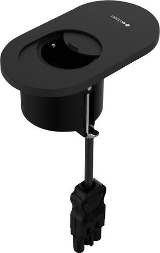 60201001/3 1 Stück Einbau-Steckdose Schwarz