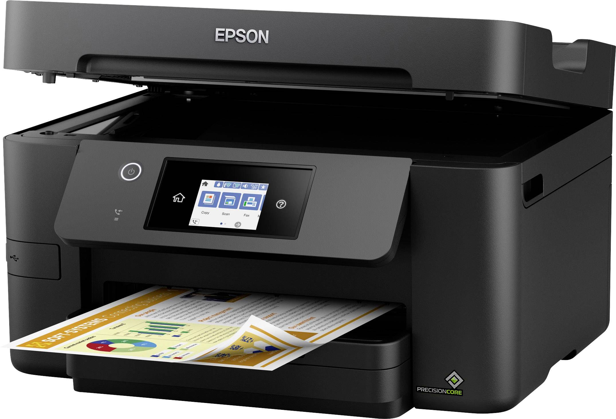 Epson WorkForce Pro WF-3820DWF Multifunktionsdrucker Tintenstrahl Farbe A4 Drucker, Scanner, Kopierer, Fax Duplex, LAN, USB, WLAN
