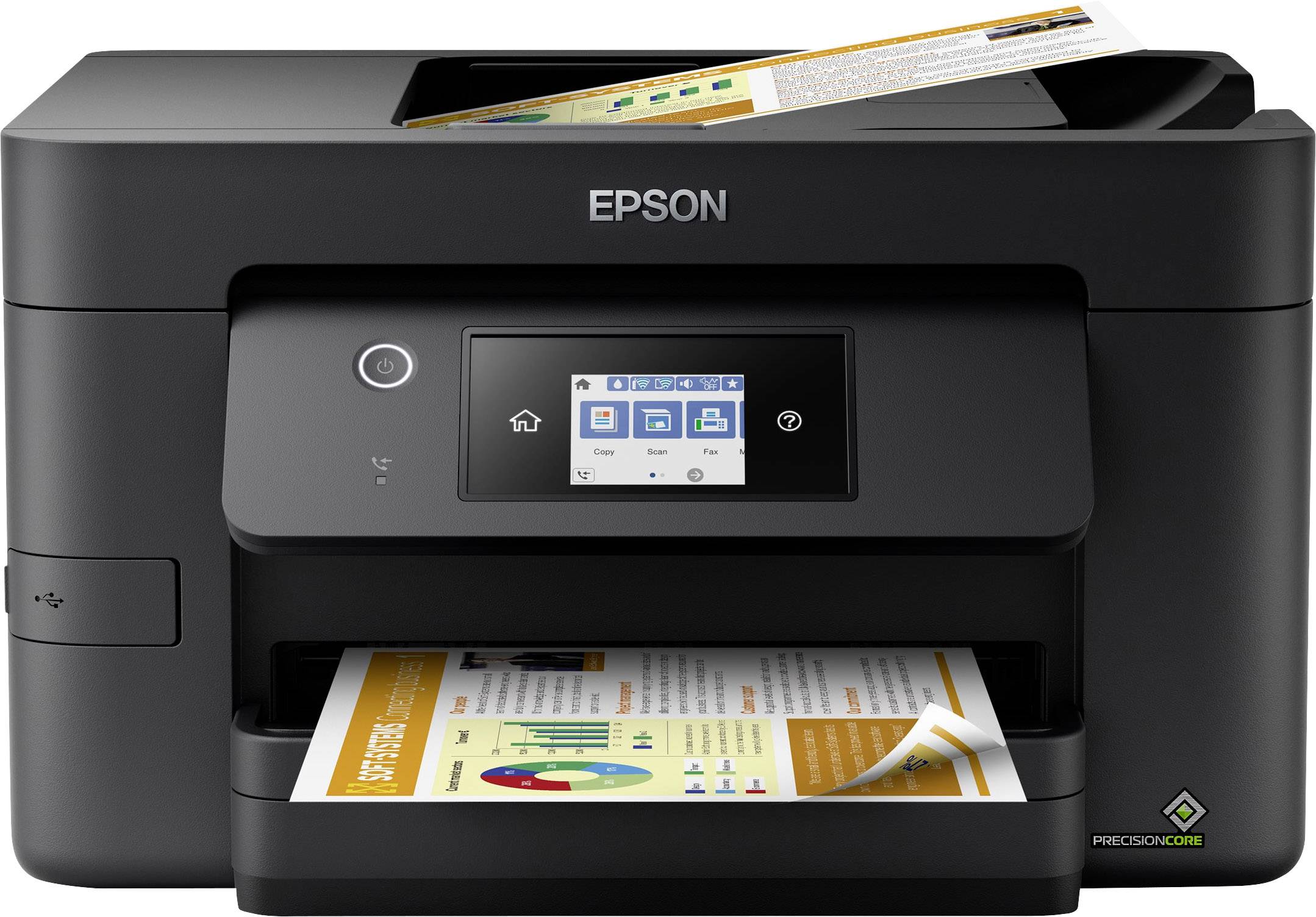 Epson WorkForce Pro WF-3820DWF Multifunktionsdrucker Tintenstrahl Farbe A4 Drucker, Scanner, Kopierer, Fax Duplex, LAN, USB, WLAN