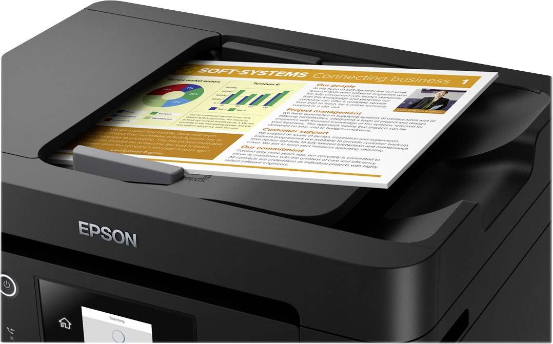 Epson WorkForce Pro WF-3820DWF Multifunktionsdrucker Tintenstrahl Farbe A4 Drucker, Scanner, Kopierer, Fax Duplex, LAN, USB, WLAN