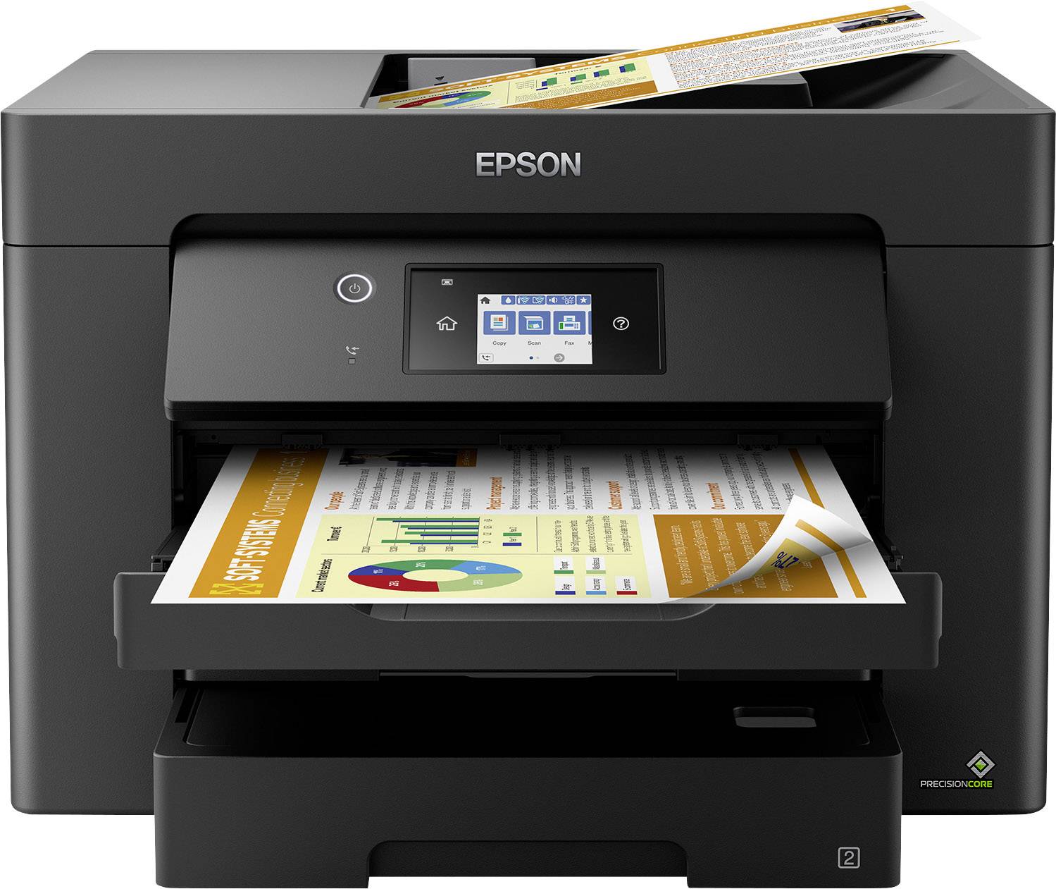Epson WorkForce WF-7830DTWF Multifunktionsdrucker Tintenstrahl Farbe A3 Drucker, Scanner, Kopierer, Fax Duplex, LAN, USB, WLAN