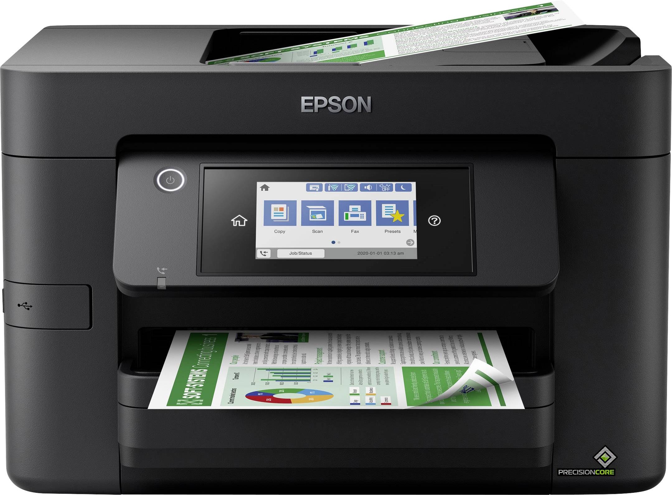 Epson WorkForce Pro WF-4820DWF Multifunktionsdrucker Tintenstrahl Farbe A4 Drucker, Scanner, Kopierer, Fax Duplex, LAN, USB, WLAN