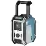 Makita Baustellenradio DAB, DAB+ AUX, Bluetooth®, USB spritzwassergeschützt, stoßfest Türkis, Schwarz, Silber Makita Baustellenradio DAB, DAB+ AUX, Bluetooth®, USB spritzwassergeschützt, stoßfest Türkis, Schwarz, Silber