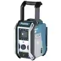 Makita Baustellenradio DAB, DAB+ AUX, Bluetooth®, USB spritzwassergeschützt, stoßfest Türkis, Schwarz, Silber Makita Baustellenradio DAB, DAB+ AUX, Bluetooth®, USB spritzwassergeschützt, stoßfest Türkis, Schwarz, Silber