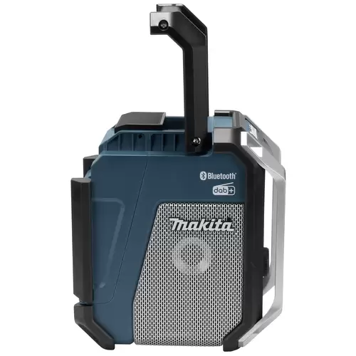 Makita Baustellenradio DAB, DAB+ AUX, Bluetooth®, USB spritzwassergeschützt, stoßfest Türkis, Schwarz, Silber Makita Baustellenradio DAB, DAB+ AUX, Bluetooth®, USB spritzwassergeschützt, stoßfest Türkis, Schwarz, Silber