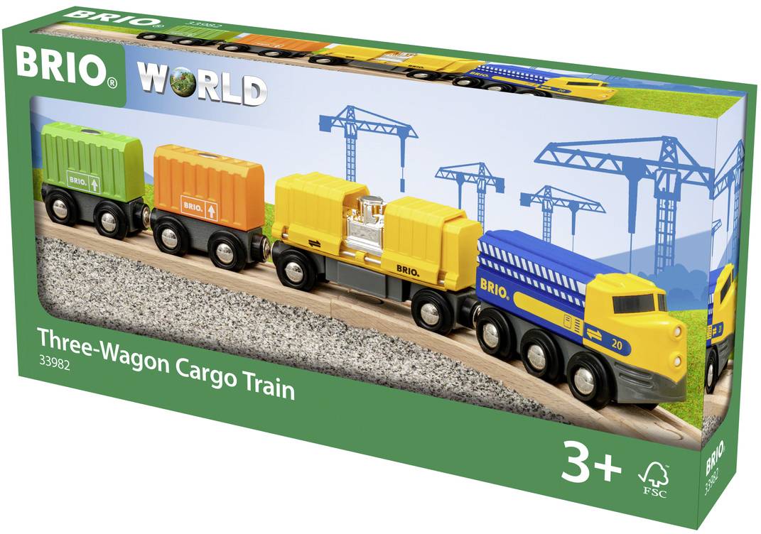 BRIO Güterzug mit drei Waggons 63398200 BRIO Güterzug mit drei Waggons