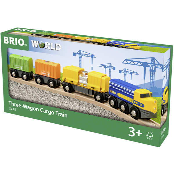 Brio Güterzug mit drei Waggons