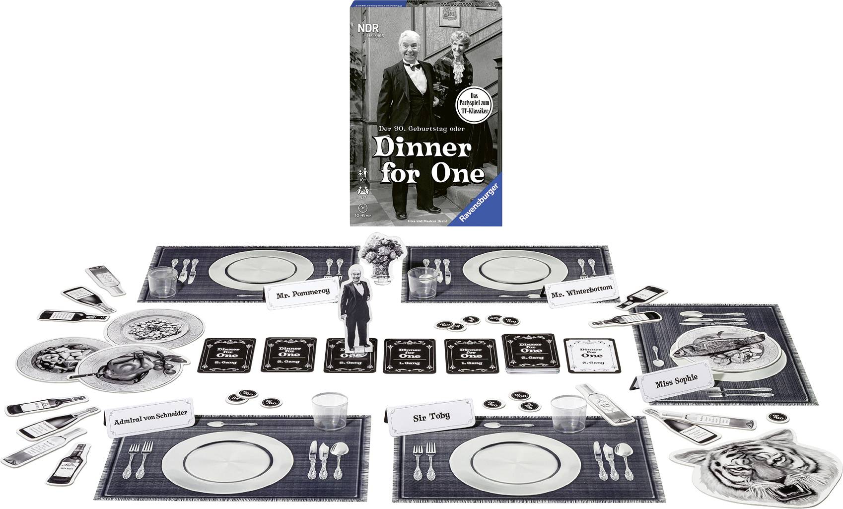 Dinner for One - Familien-Brettspiel - Erwachsene & Kinder - 10 Jahr(e) - 30 min