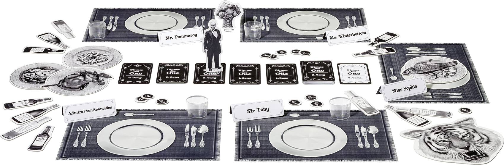 Dinner for One - Familien-Brettspiel - Erwachsene & Kinder - 10 Jahr(e) - 30 min