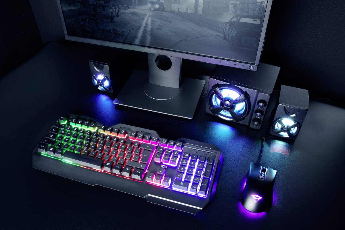 Trust GXT856 TORAC Kabelgebunden, USB Gaming-Tastatur Deutsch, QWERTZ Schwarz Beleuchtet, Multimediatasten